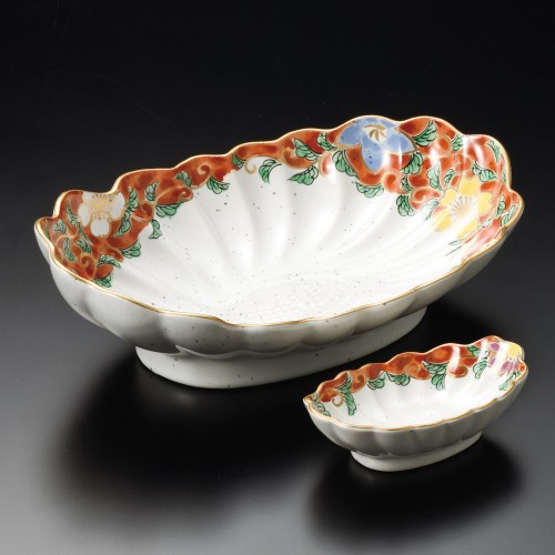 01122-291 錦草花菊型向付|業務用食器カタログ陶里30号