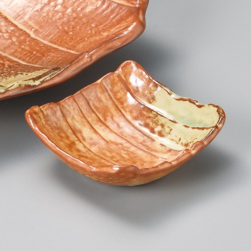 01304-461 伊賀灰釉寄木角千代口|業務用食器カタログ陶里30号