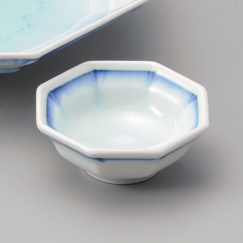 01312-471 藍流し八角千代口|業務用食器カタログ陶里30号