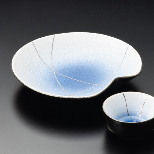 01423-531 コバルト銀彩向付|業務用食器カタログ陶里30号
