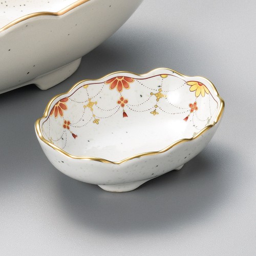 01506-291 錦瓔珞楕円千代口|業務用食器カタログ陶里30号