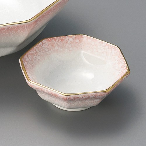 01508-321 ピンク吹八角千代口|業務用食器カタログ陶里30号