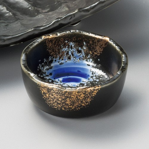 01510-531 黒釉三色吹丸千代口|業務用食器カタログ陶里30号