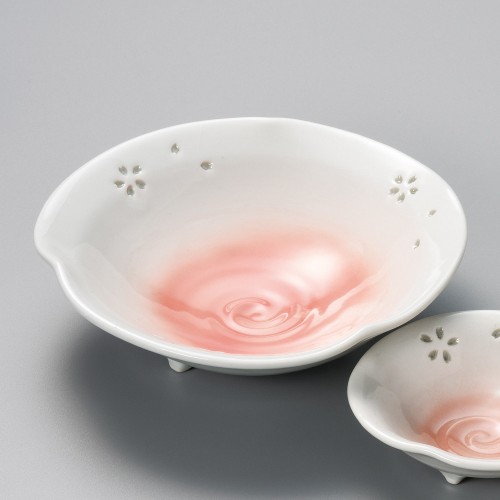 01517-191 貫入彫桜刺身鉢|業務用食器カタログ陶里30号