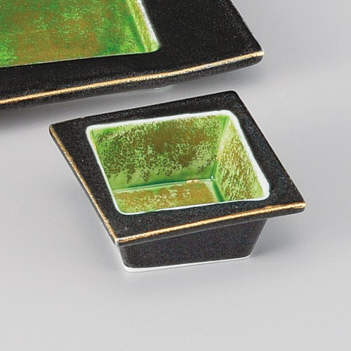 01602-181 金彩グリン交趾正角千代口|業務用食器カタログ陶里30号