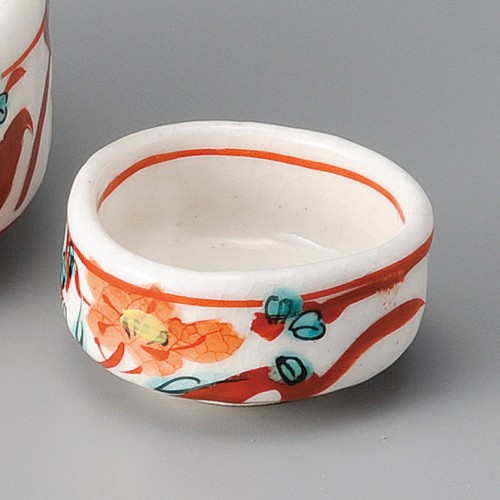 02004-451 志野赤絵千代口|業務用食器カタログ陶里30号
