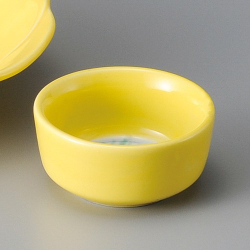 02032-181 黄釉流水丸千代口|業務用食器カタログ陶里30号
