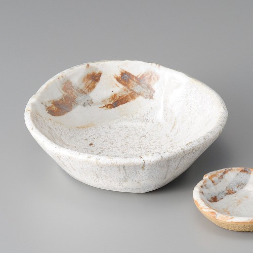 02033-311 志野タタキ6.5丸鉢|業務用食器カタログ陶里30号