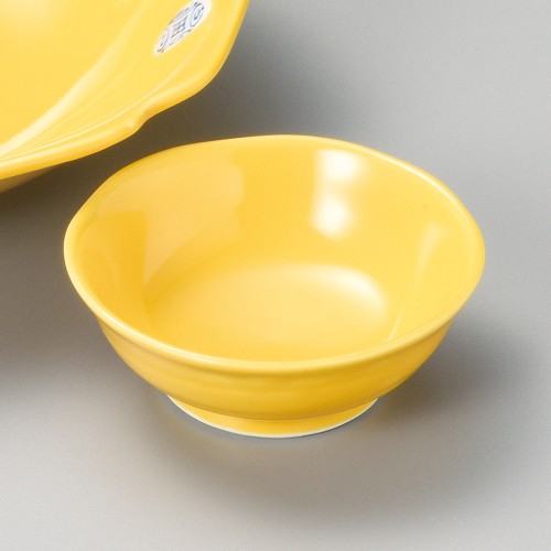 02102-471 黄釉千代口|業務用食器カタログ陶里30号