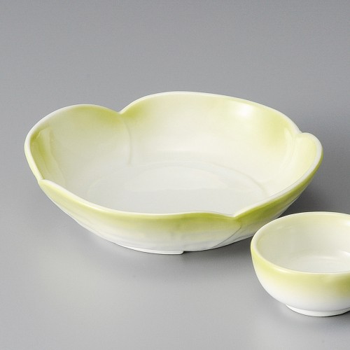02103-321 ヒワ吹花型刺身鉢|業務用食器カタログ陶里30号