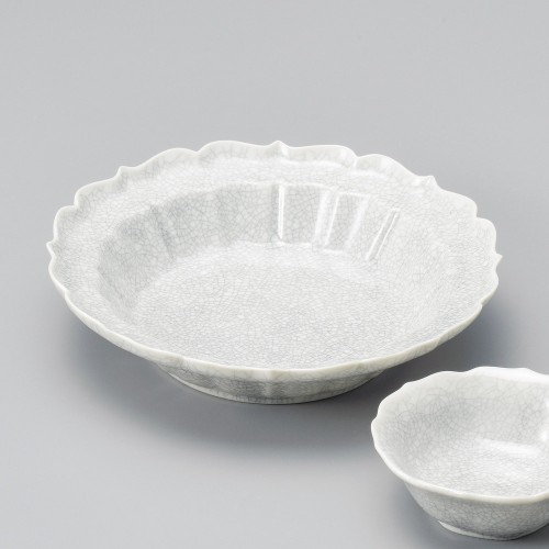 02317-541 墨貫入輪花向付|業務用食器カタログ陶里30号