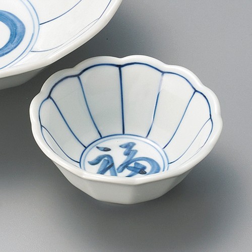 02426-471 染付菊割福の字千代口|業務用食器カタログ陶里30号