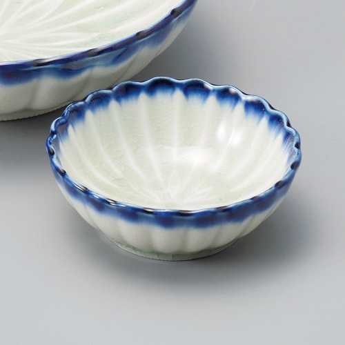 02634-541 藍流花型3.0鉢|業務用食器カタログ陶里30号
