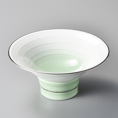 03212-281 渕プラチナヒワ吹反型鉢|業務用食器カタログ陶里30号