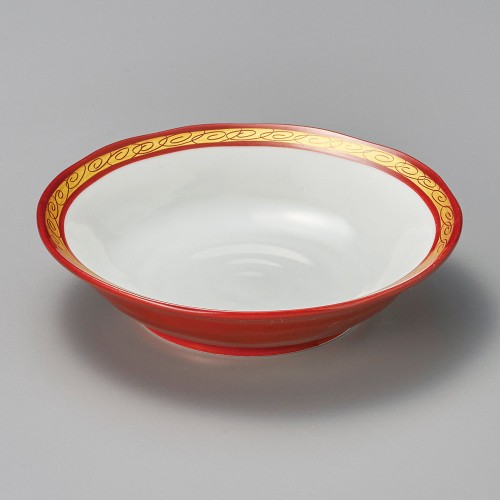 03701-221 朱巻金唐草向付|業務用食器カタログ陶里30号