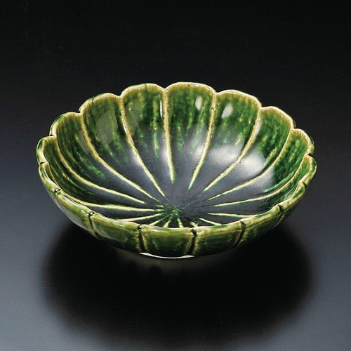 04012-451 総織部菊花向附|業務用食器カタログ陶里30号