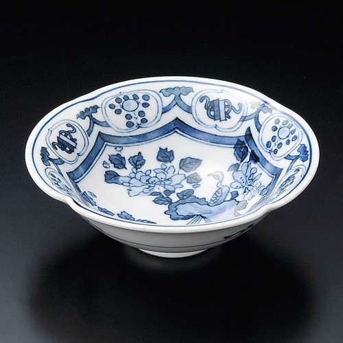 04109-471 染付芙蓉輪花向付|業務用食器カタログ陶里30号