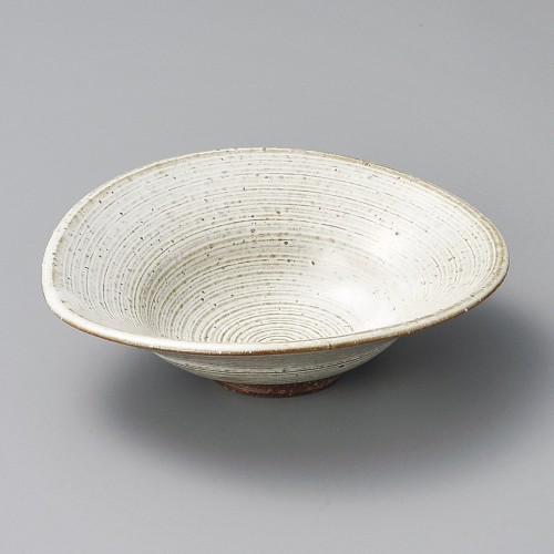 04216-471 白釉クシ目ひねり5.5鉢|業務用食器カタログ陶里30号