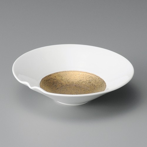 04601-081 金彩片口平鉢|業務用食器カタログ陶里30号