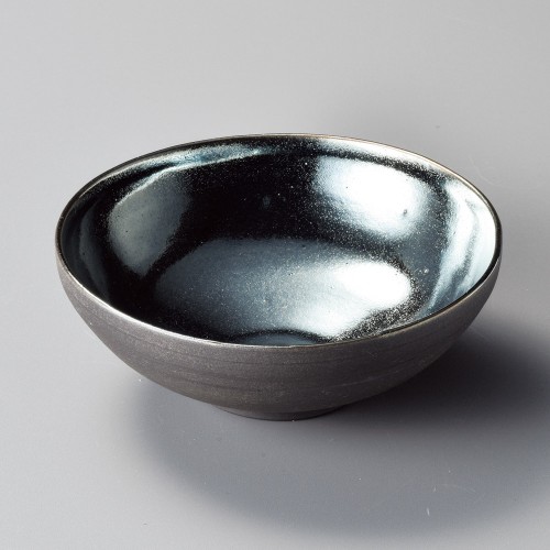 04602-431 光彩黒焼〆5.0丸鉢|業務用食器カタログ陶里30号
