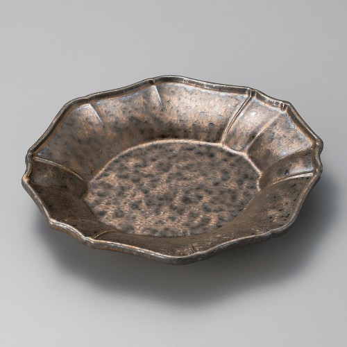 04613-301 金結晶変形12角22㎝皿|業務用食器カタログ陶里30号