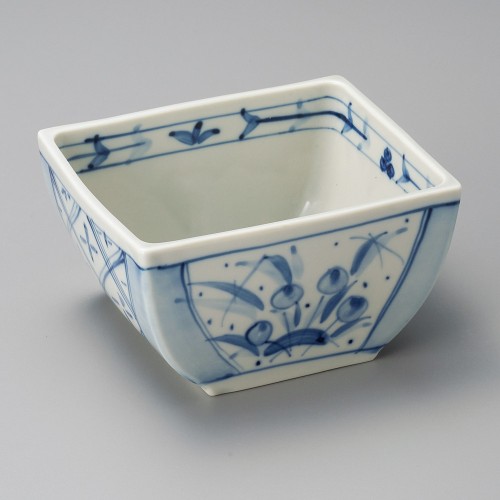 04720-121 染付け角向付|業務用食器カタログ陶里30号
