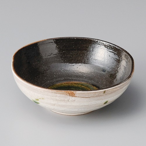 05005-121 内黒織部四方押し鉢|業務用食器カタログ陶里30号