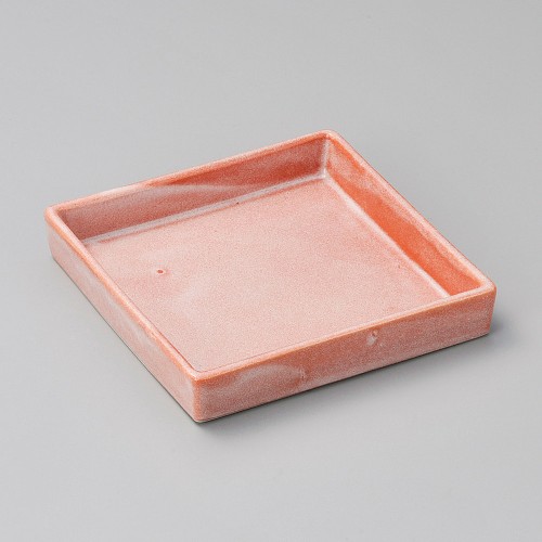 05319-291 赤楽切立皿|業務用食器カタログ陶里30号