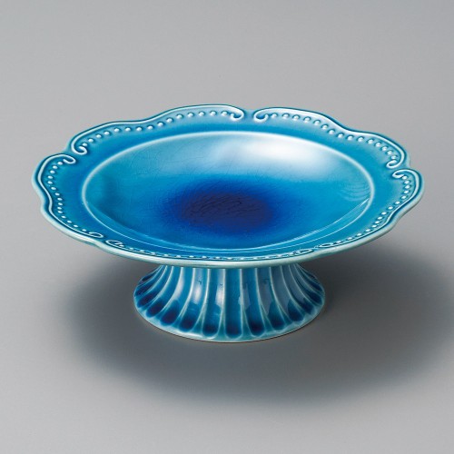 05415-181 トルコ釉16㎝高台皿|業務用食器カタログ陶里30号