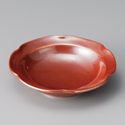 05509-311 紅結晶花型6.0鉢|業務用食器カタログ陶里30号