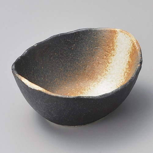 05605-461 いぶし備前 新楕円深鉢(中)|業務用食器カタログ陶里30号