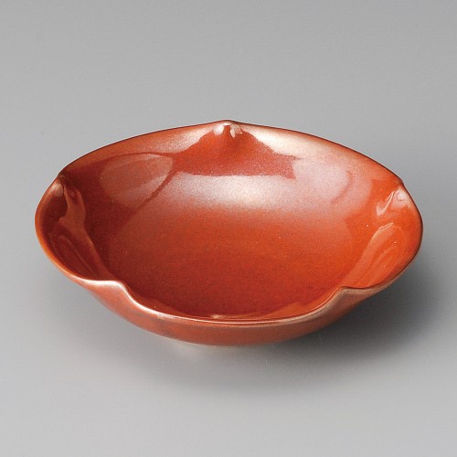 05607-311 紅結晶花型5.5鉢|業務用食器カタログ陶里30号