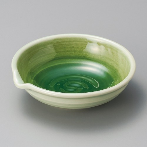 05710-451 緑青磁片口5.0鉢|業務用食器カタログ陶里30号