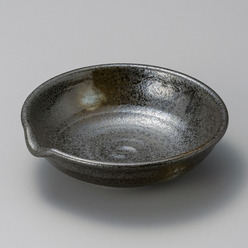 05711-451 白吹黒水晶片口5.0鉢|業務用食器カタログ陶里30号