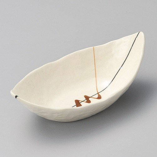 06116-651 乱線舟型鉢|業務用食器カタログ陶里30号