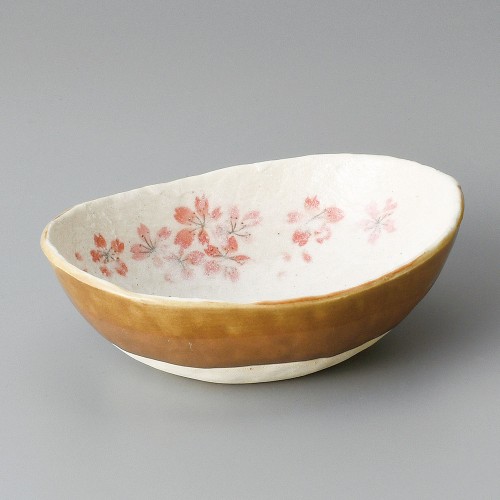 06917-601 平安桜楕円中鉢|業務用食器カタログ陶里30号