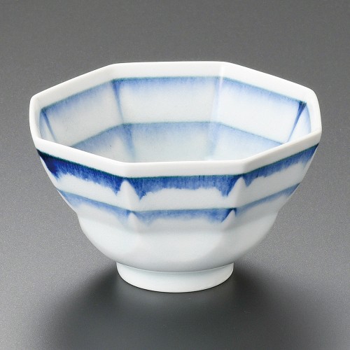07406-471 藍流し八角小鉢|業務用食器カタログ陶里30号