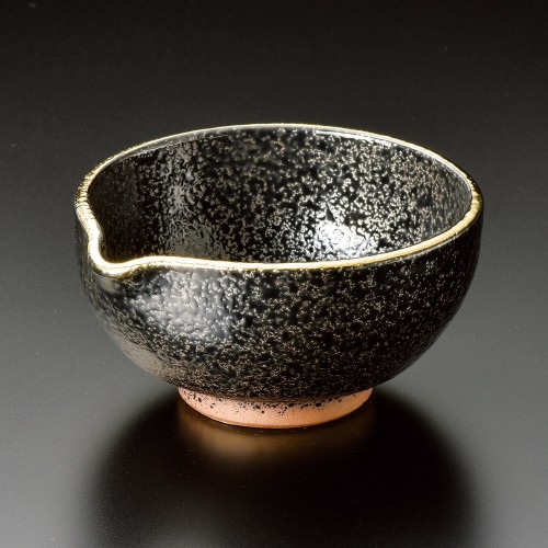 07415-461 黒ちらし口金4.0片口小鉢|業務用食器カタログ陶里30号
