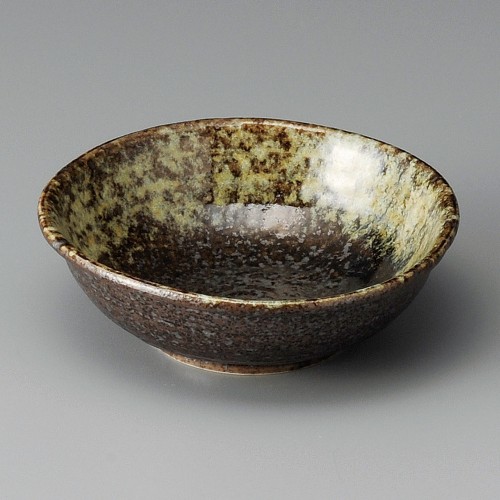 07605-031 黒油滴砂目4.5丸鉢|業務用食器カタログ陶里30号