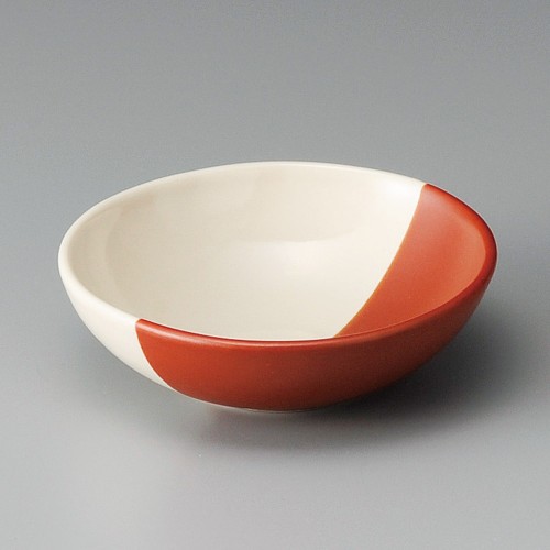 07625-151 紅ぬり分けたまご鉢|業務用食器カタログ陶里30号
