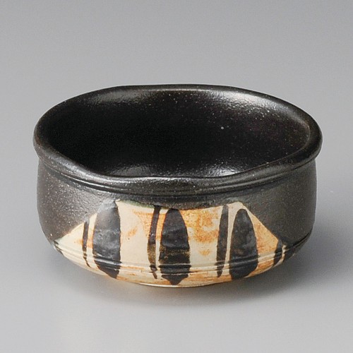 07808-181 黒織部十草小鉢|業務用食器カタログ陶里30号