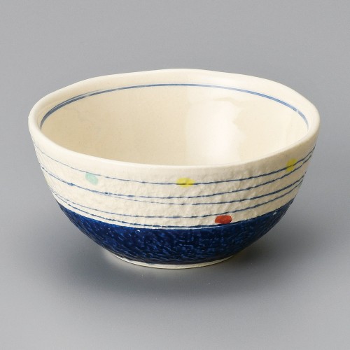 07917-131 点彩渦4.0ボール(紺)|業務用食器カタログ陶里30号