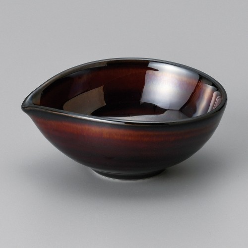 07919-601 うるし釉片口小鉢|業務用食器カタログ陶里30号