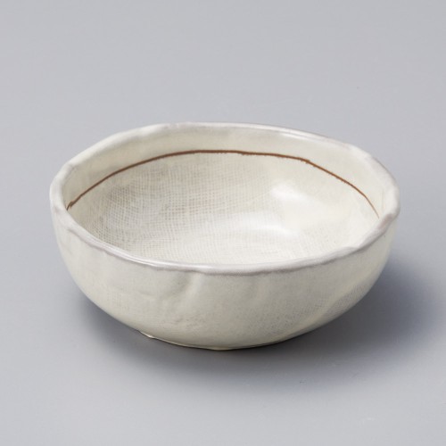 08007-461 粉引(線彫)4.0丸ボール|業務用食器カタログ陶里30号