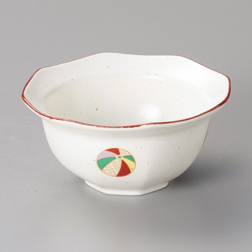 08014-341 白粉引夢風船八角小鉢(大)|業務用食器カタログ陶里30号