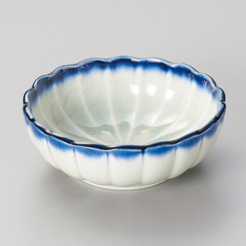 08028-541 藍流花型4.0鉢|業務用食器カタログ陶里30号