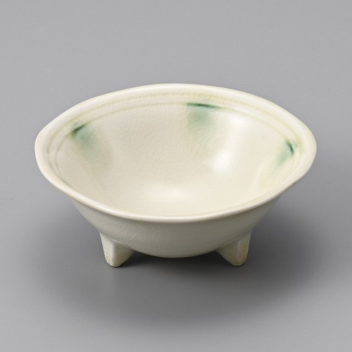 08223-161 黄貫入三ッ足3.8小鉢|業務用食器カタログ陶里30号