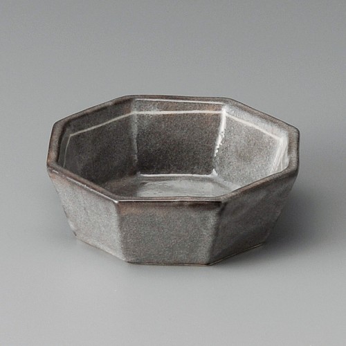 08226-151 ネズミ志野八角4.0鉢|業務用食器カタログ陶里30号