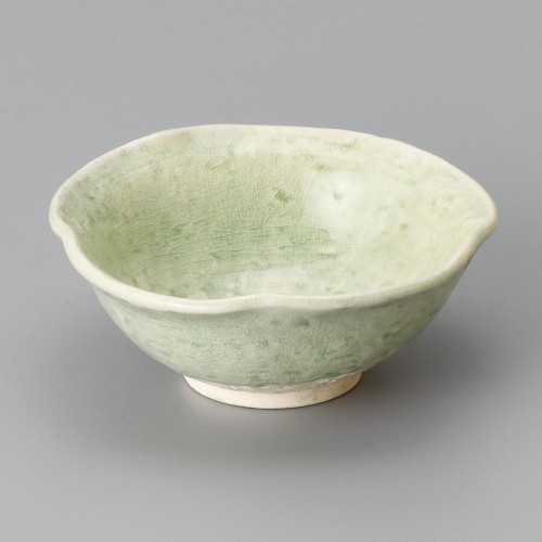 08301-091 ヒワ釉花形小鉢|業務用食器カタログ陶里30号