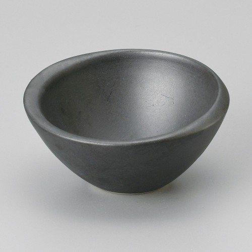 08312-581 黒マット斜切4.0小鉢|業務用食器カタログ陶里30号